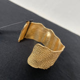 DANSK - Gold plated statement cuff bracelet