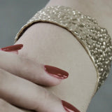 DANSK - Gold plated statement cuff bracelet