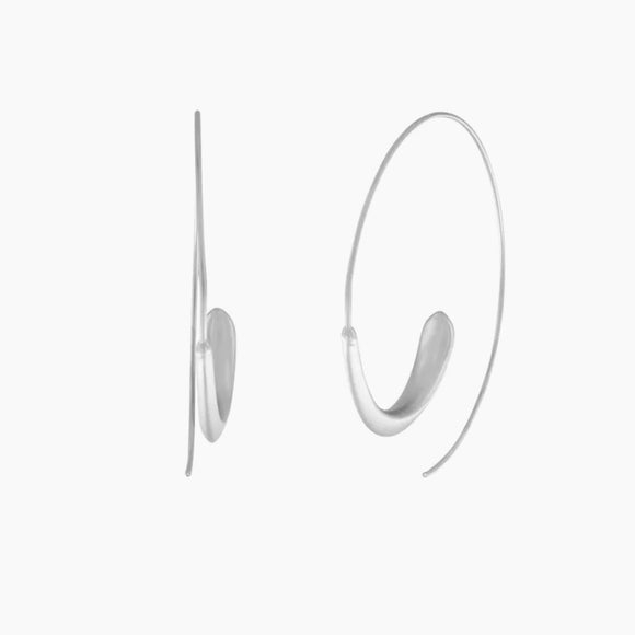 Dansk - TARA silver infinity swirl earring
