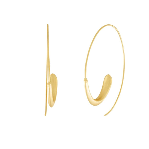 DANSK - TARA ~Gold infinity swirl earring