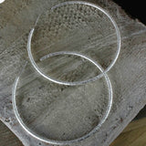 Dansk - Simple Silver large hoop