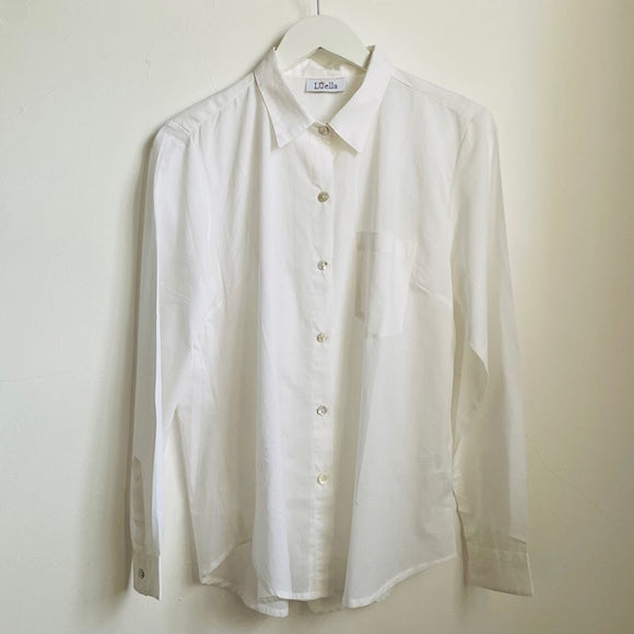 LUELLA -Cotton Shirt Plain White