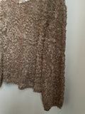 Y - Beige raised petals top