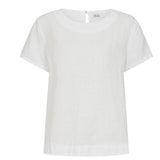 LUELLA - Eva linen top in white