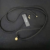 DANSK - Tabitha gold ball and leather Lariat necklace