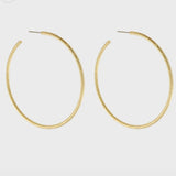 Dansk - Audrey fine statement gold hoop