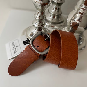 DEPECHE Tan Classic Jeans Belt