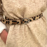 LUELLA - Medium Animal print cowhide belt