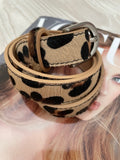 LUELLA - Medium Animal print cowhide belt