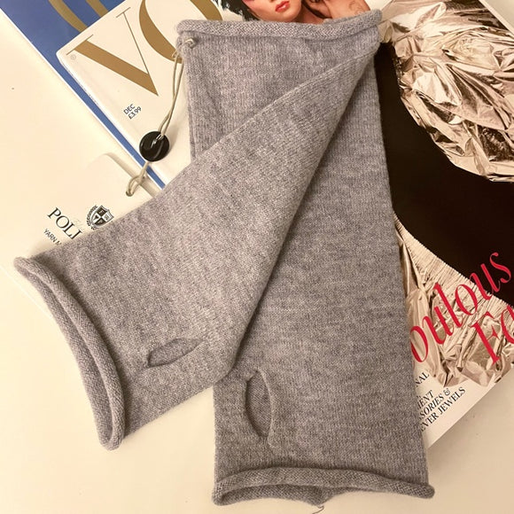 SbyP - Grey fingerless slouch wristwarmers