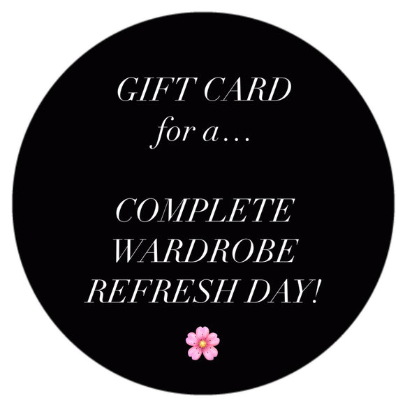 GIFT CARD - Wardrobe Refresh, Upcycle & Declutter Day!