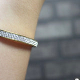 DANSK - Joy - 18K Gold plate diamante bangle