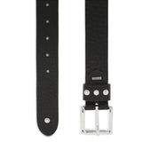 DEPECHE Classic black Jeans Belt With Silver Stud Detail